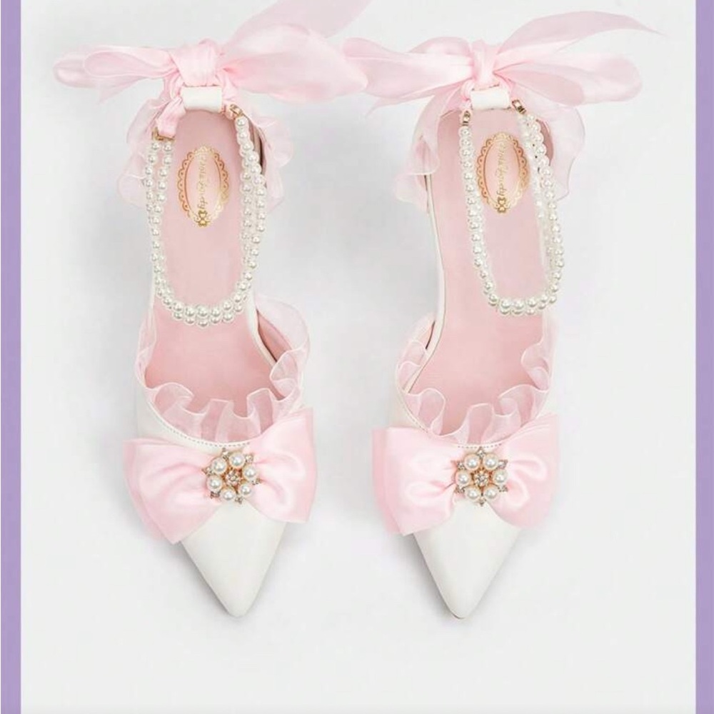 Elegant Pink and White Women's Shoes